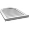 Ekena Millwork Round Top Surface Mount PVC Gable Vent w/ 2"W x 2"P Brickmould Sill Frame, 20"W x 30"H GVPRT20X3003SN - alternate 4